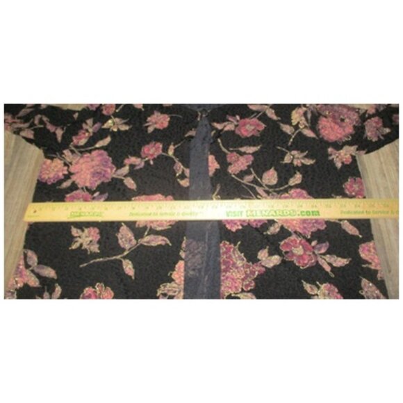 Lane Bryant Sz 22/24 Black Floral Beaded Boho Cardigan Jacket Fairy Grunge - Picture 9 of 11